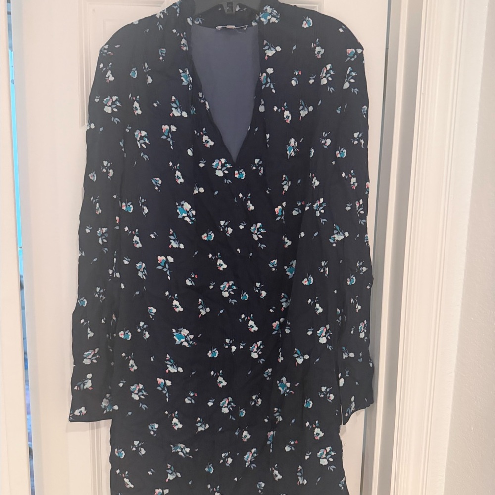 Equipment Blue Floral Dress